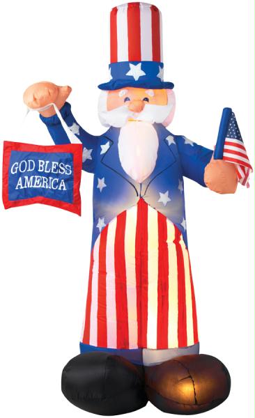 Picture of Costumes for all Occasions SS4850910G Uncle Sam Airblown 6 Feet Tall