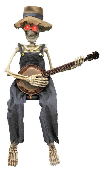 Picture of Costumes for all Occasions VA111 Skeleton Playing Banjo 39 In