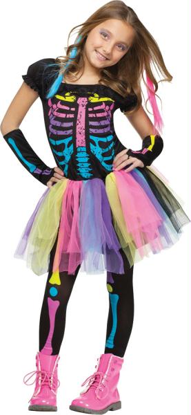Picture of Costumes for all Occasions FW112592SM Funky Punky Bones Chld Sm 4-6