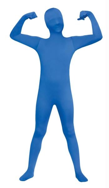 Picture of Costumes for all Occasions FW131262BUM Skin Suit Blue Chld 8-10