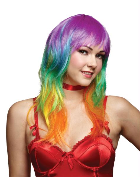Picture of Costumes for all Occasions MR177549 Rainbow Multicolor Wig