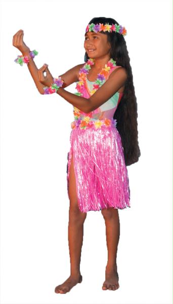 Picture of Costumes for all Occasions FF251807 Aloha Set Pink Child-teen