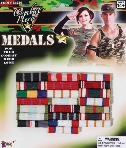 Picture of Costumes for all Occasions FM66226 Combat Hero Medals Bars