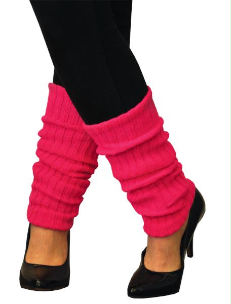 Picture of Costumes for all Occasions AA104 Leg Warmers Adult Neon Pink