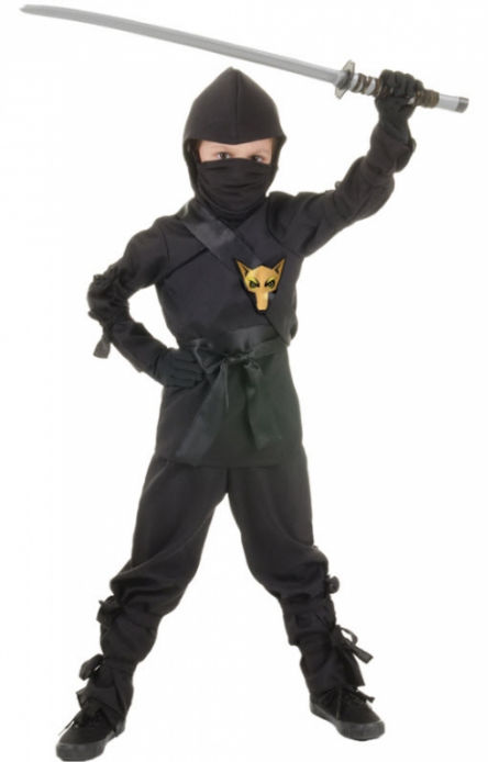 Picture of Costumes for all Occasions UR25843MD Ninja - Child Black Medium