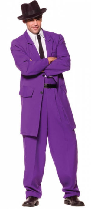 Picture of Costumes for all Occasions UR29090 Zoot Suit Adult Purple Std
