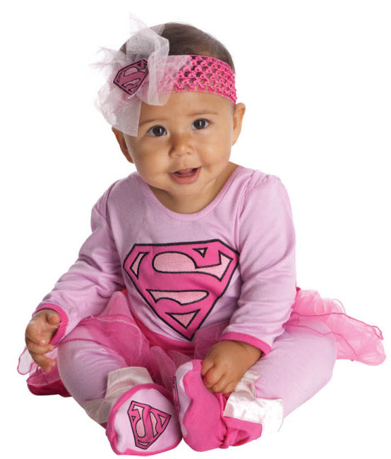 Picture of Costumes for all Occasions RU881201I Supergirl One Piece  Infant 6-12m
