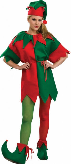 Picture of Costumes for all Occasions RU8494MD Elf Tights Womens Md