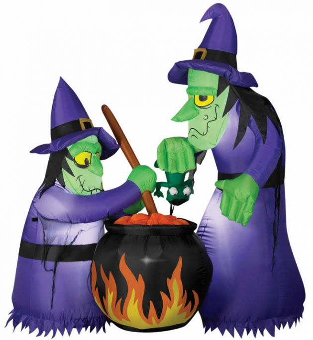 Picture of Costumes for all Occasions SS64022G Airblown Animated Double Witch