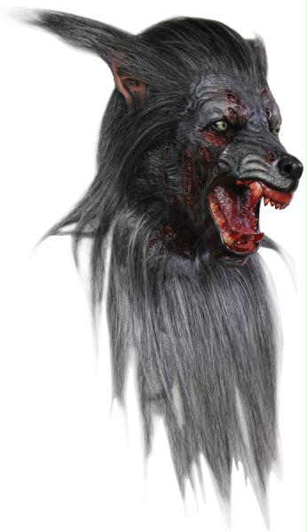 Picture of Costumes for all Occasions TB26338 Black Wolf Adult Latex Mask