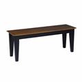 Intenational Concepts BE57-47S Shaker Bench Black - Cherry Intenational Concepts BE57-47S Shaker Bench Black - Cherry