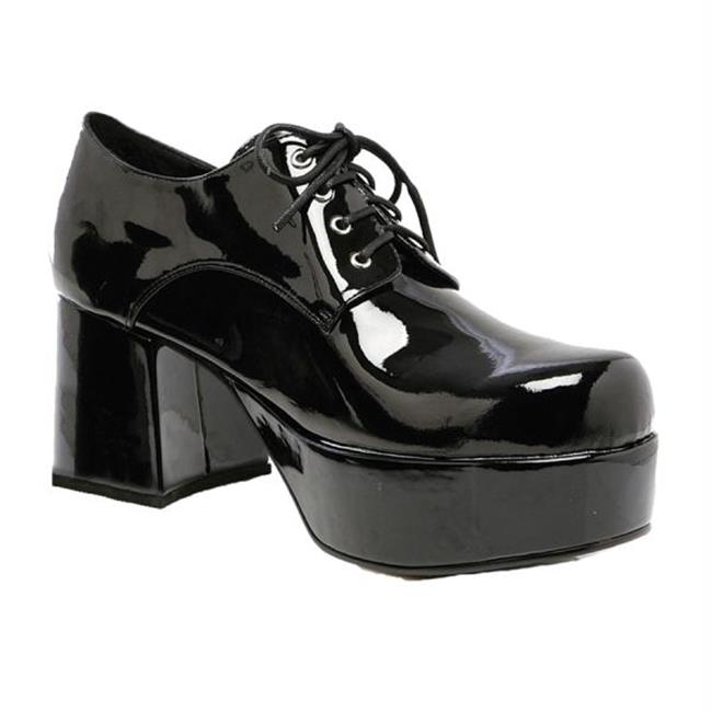 Costumes for all Occasions HA55BPSM Shoe Platform Blk Pat Men Sm