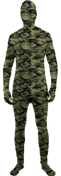 Picture of Costumes for all Occasions FM71821 Skin Suit Camo Teen