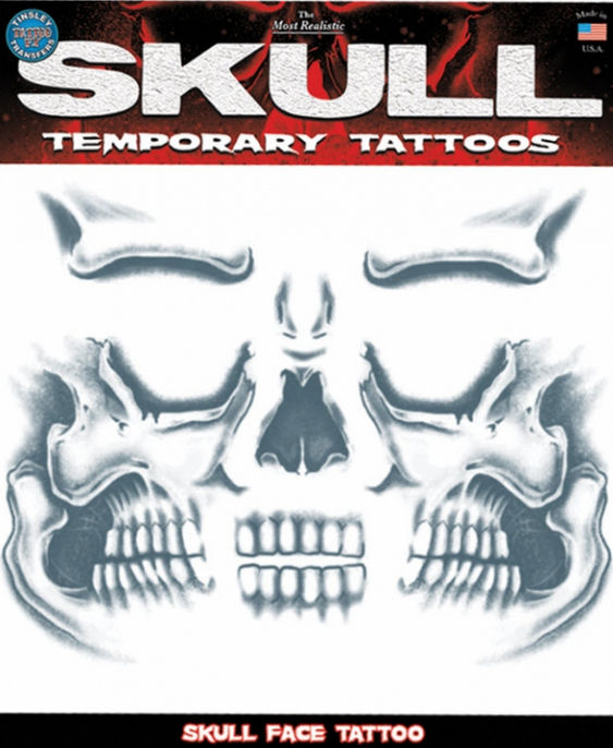 Picture of Costumes for all Occasions DFCT411 Tattoo Skull Face