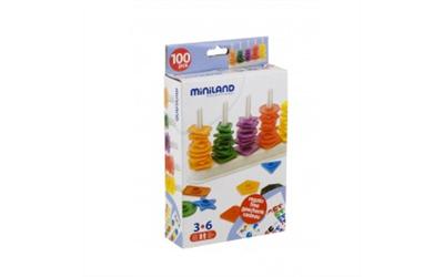 Picture of Miniland 95270 Abacolor Shapes (100 pieces)