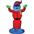 Costumes for all Occasions SS87563G Airblown Neon Animated Santa D Costumes for all Occasions SS87563G Airblown Neon Animated Santa D
