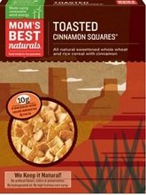 Picture of Moms Best Naturals B20832 Moms Best Toasted Cinnamon Squares Cereal -14x17.5oz
