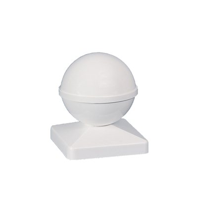 Picture of Classy Caps BP944 BALL PVC POST CAP 4X4 - White