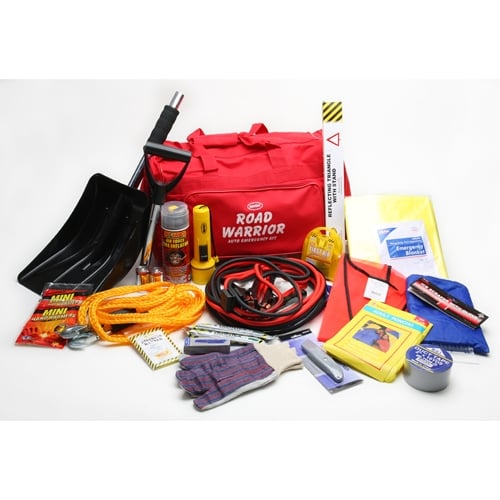 Road Warrior Winter 10 Below Standard Auto Car Emergency Kit Yellow