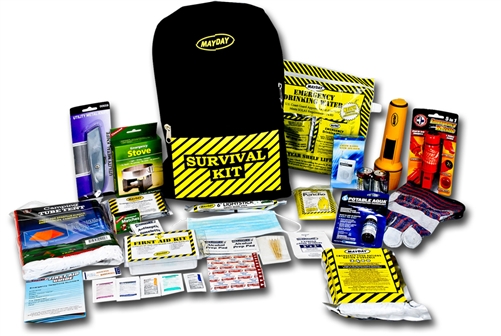 Deluxe Emergency Backpack Kit - Red