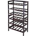 Winsome Trading 94622 Silvi Wine Rack, 30-Bottle, - 6-Tier - Antique Walnut Winsome Trading 94622 Silvi Wine Rack, 30-Bottle, - 6-Tier - Antique Walnut