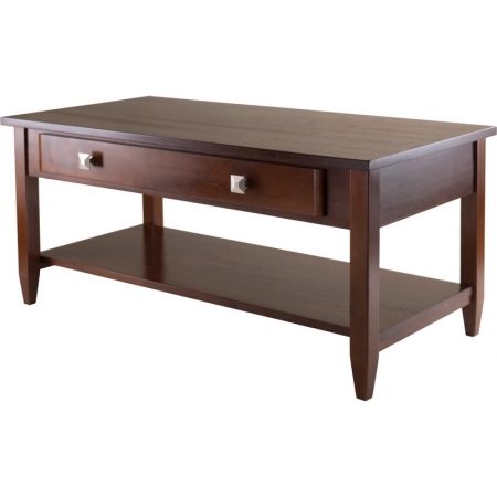Picture of Winsome Trading 94140 Richmond Coffee Table Tapered Leg - Antique Walnut