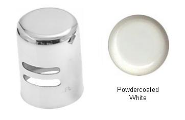 Picture of Westbrass D201-50 Standard Brass Air Gap Cap - Powder Coat White