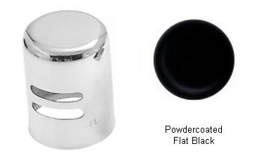 Picture of Westbrass D201-62 Standard Brass Air Gap Cap - Powder Coat Flat Black