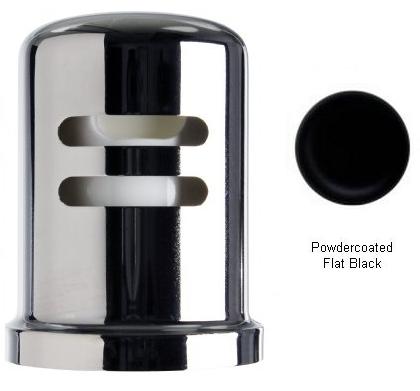 Picture of Westbrass D201-1-62 Heavy Duty Brass Air Gap Cap - Powder Coat Flat Black