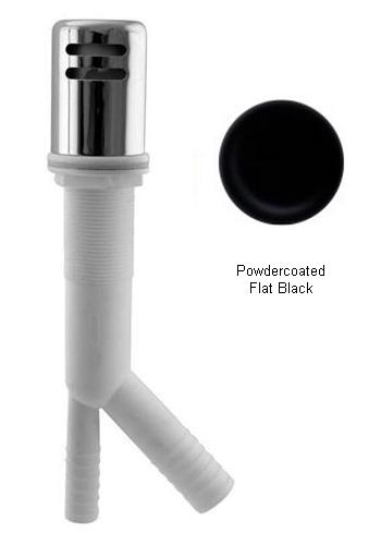 Picture of Westbrass D200-62 Air Gap Kit with Standard Brass Cap - Powder Coat Flat Black