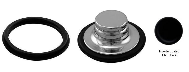 Universal Disposal Stopper - Powder Coat Flat Black