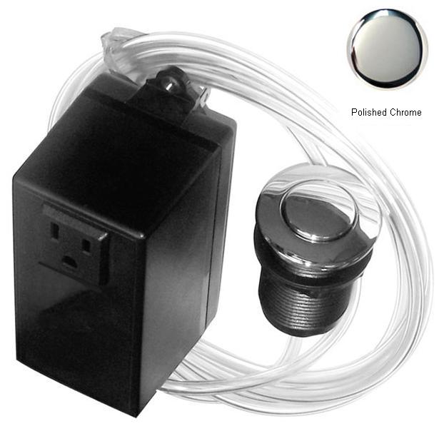 Picture of Westbrass ASB-26 Air Switch and Single Outlet Control Box - Polished Chrome