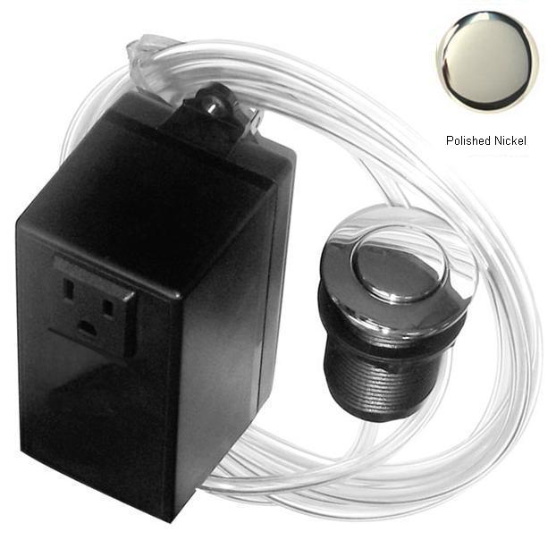 Picture of Westbrass ASB-05 Air Switch and Single Outlet Control Box - Polished Nickel