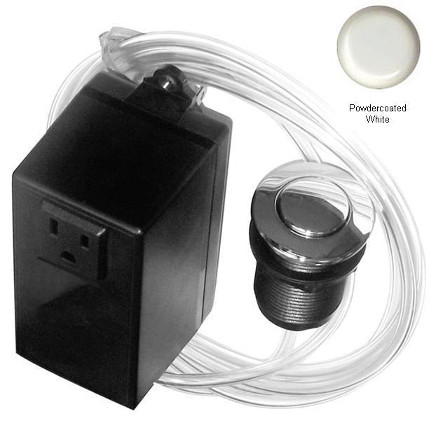 Picture of Westbrass ASB-50 Air Switch and Single Outlet Control Box - Powder Coat White