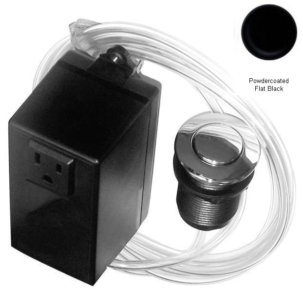 Picture of Westbrass ASB-62 Air Switch and Single Outlet Control Box - Powder Coat Flat Black