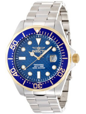 Picture of Invicta 12566 Pro Diver Quartz 3H Blue Dial Blue Bz Stainless Steel Band Watch