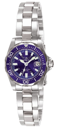 Picture of Invicta 7060 Pro Diver Lady Stainless Steel Blue Dial Quartz 3H Stainless Steel Watch