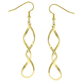 Picture of Kate Bissett E01613O-V00 Golden Twist Earrings