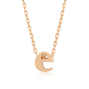 Picture of Kate Bissett P11409A-V00-E Rose Gold Initial E Pendant