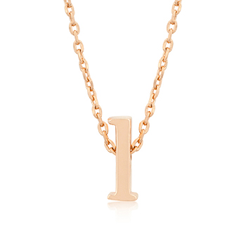 Rose Gold Initial L Pendant