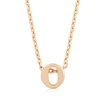 Picture of Kate Bissett P11409A-V00-O Rose Gold Initial O Pendant