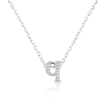 P11408R-C01-Q Micro-Pave Initial Q Pendant