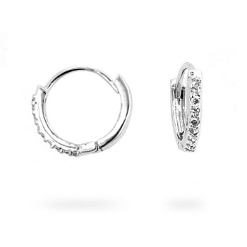 Picture of Kate Bissett E01648R-C01 Classic Tiny Hoop Earrings