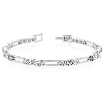 Elegant Triplet CZ Bracelet