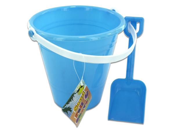 Picture of Solid colored beach pail with shovel - Case of 12