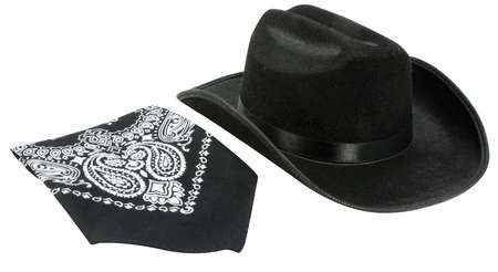 Picture of Aeromax CBBK-HAT Jr. Cowboy Hat - Black with Bandanna