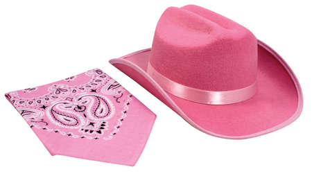 Picture of Aeromax CBP-HAT Jr. Cowboy Hat - Pink with Bandanna