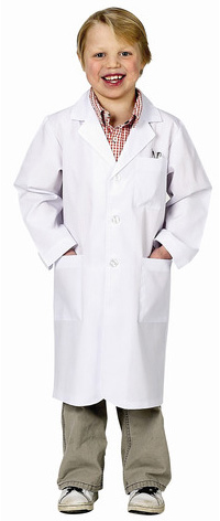 Picture of Aeromax LAB-1214 Jr. Lab Coat .75 Length  size 12-14