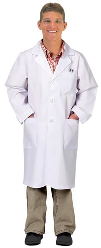 Picture of Aeromax LAB-ADULT-SM Adult Lab Coat  .75 Length  size SML