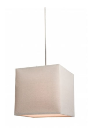 SC540OM Mercer Street 16 in. 2 Light Square Pendant - Oatmeal -  ARTCRAFT